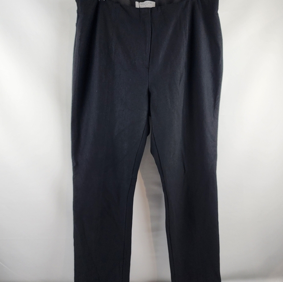 M.M. LaFleur Belleville Pant Textured Ponte Black Size +2 (36x30) NWT
